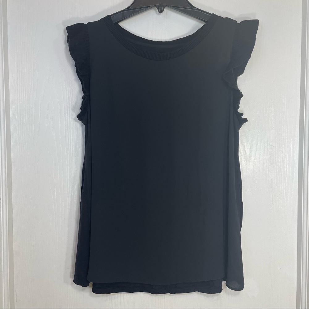 NWT LOFT Ruffle Sleeve Top